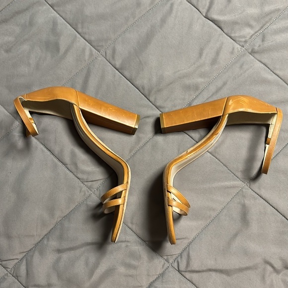 Emerson Fry Brown Leather Vero Cuoio Ankle Strap Heels Size 40 10 - Picture 4 of 15